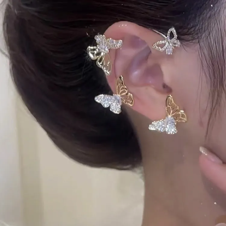 🔥Summer Hot Sale🌊 Super Sparkling Zircon Butterfly Earring - Image 3