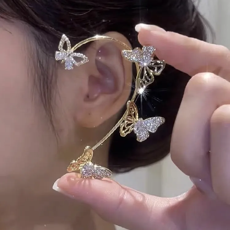 🔥Summer Hot Sale🌊 Super Sparkling Zircon Butterfly Earring - Image 4