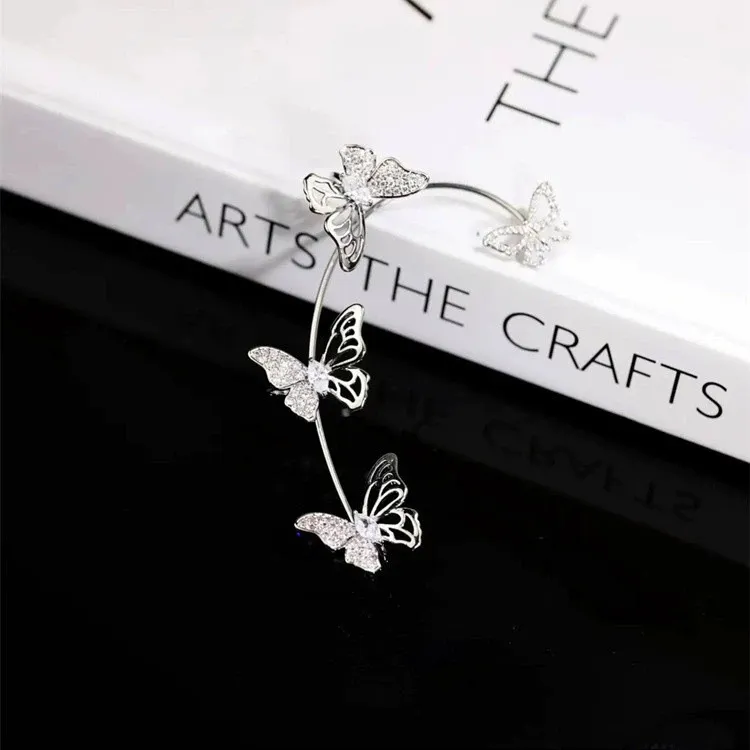 🔥Summer Hot Sale🌊 Super Sparkling Zircon Butterfly Earring - Image 8