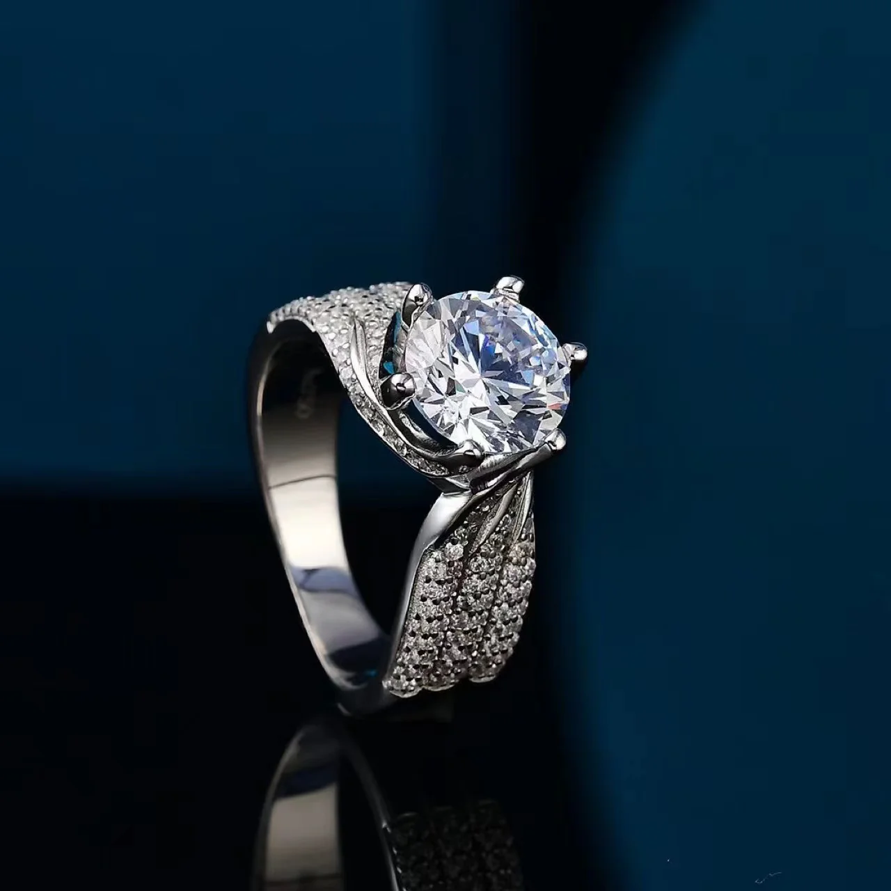 🔥Summer Hot Sale🌊	3 Carat Super Sparkling Moissanite Ring - Image 6