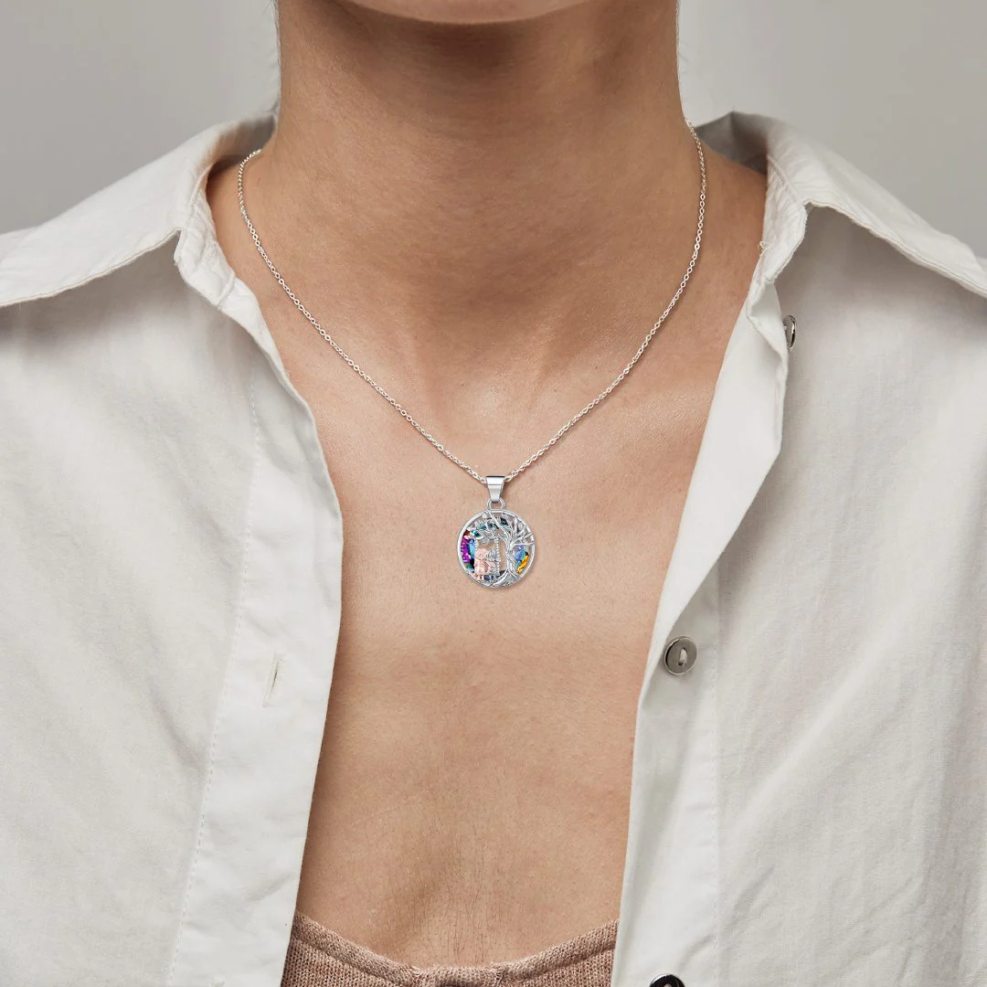 Tree of Life Sister on the Swing Necklace - Image 3
