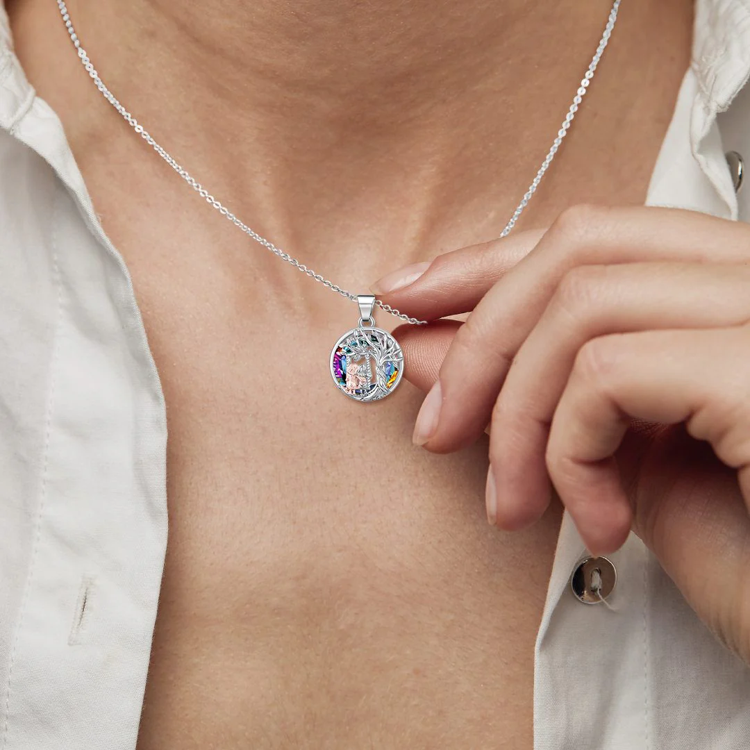 Tree of Life Sister on the Swing Necklace - Image 4