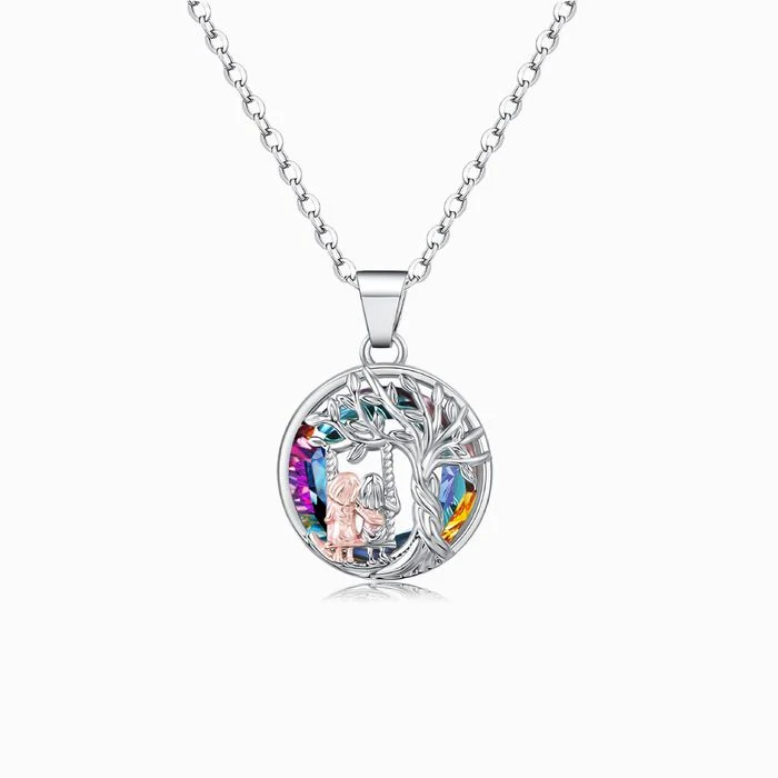 Tree of Life Sister on the Swing Necklace - Image 5