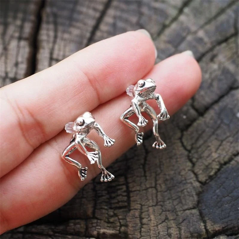 'Take It Easy' Frog Earrings - Image 2