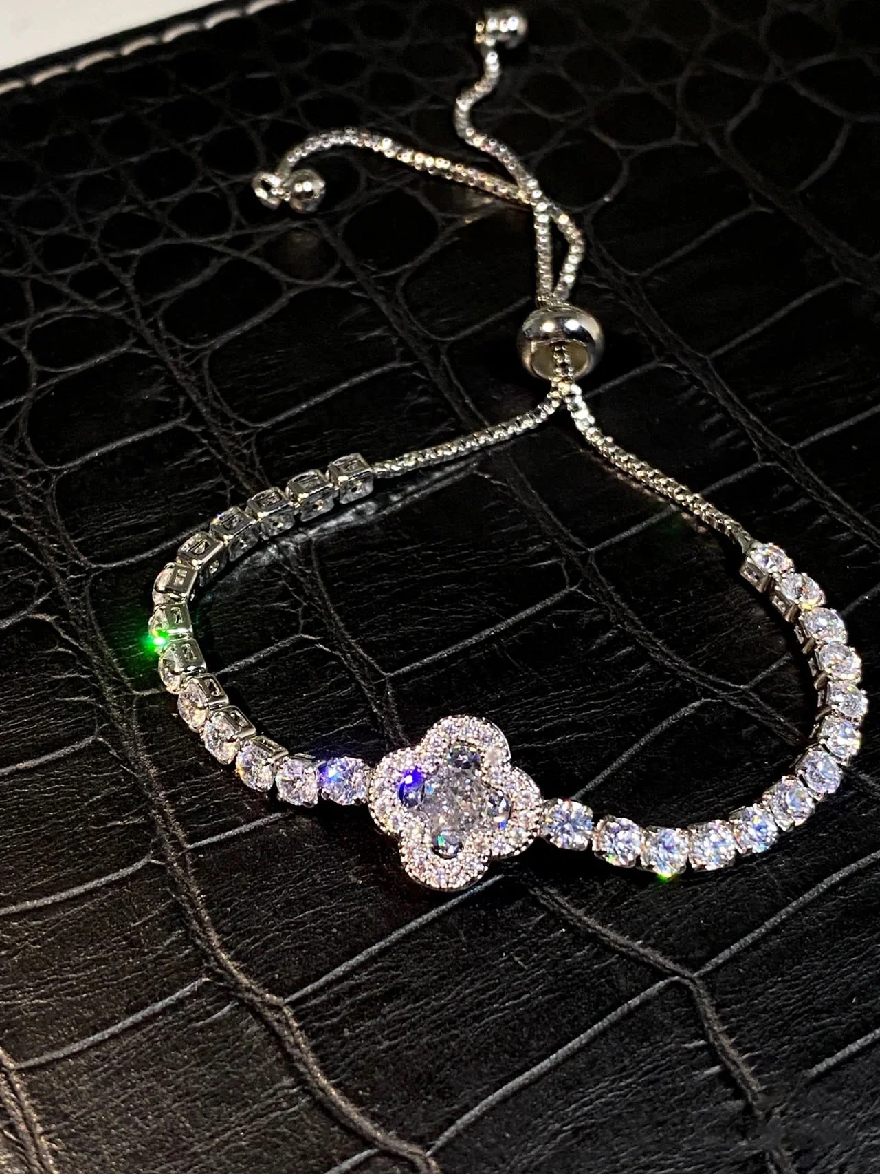 Tennis Bracelet Round Cut Created Moissanite