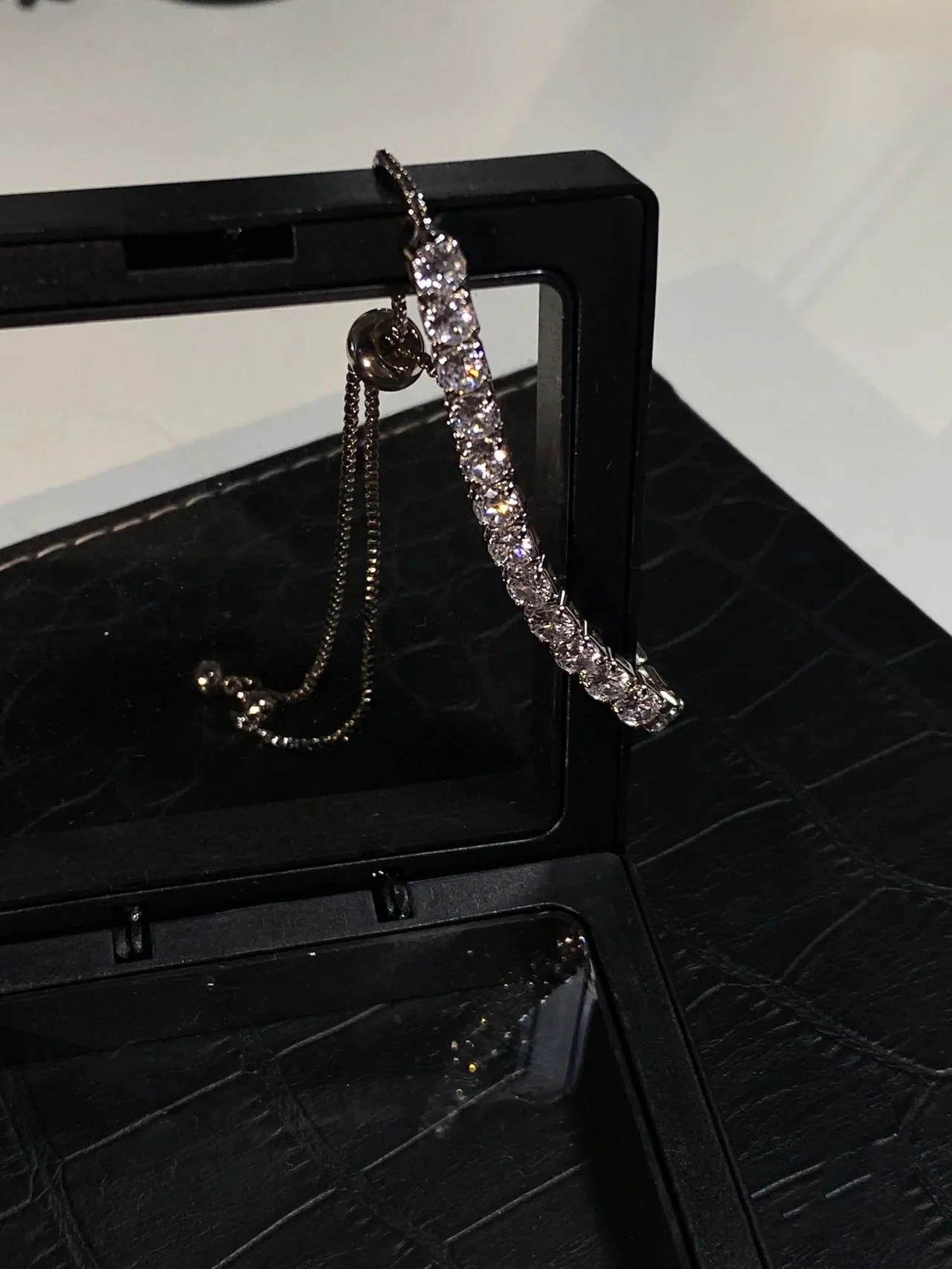 Tennis Bracelet Round Cut Created Moissanite - Image 10