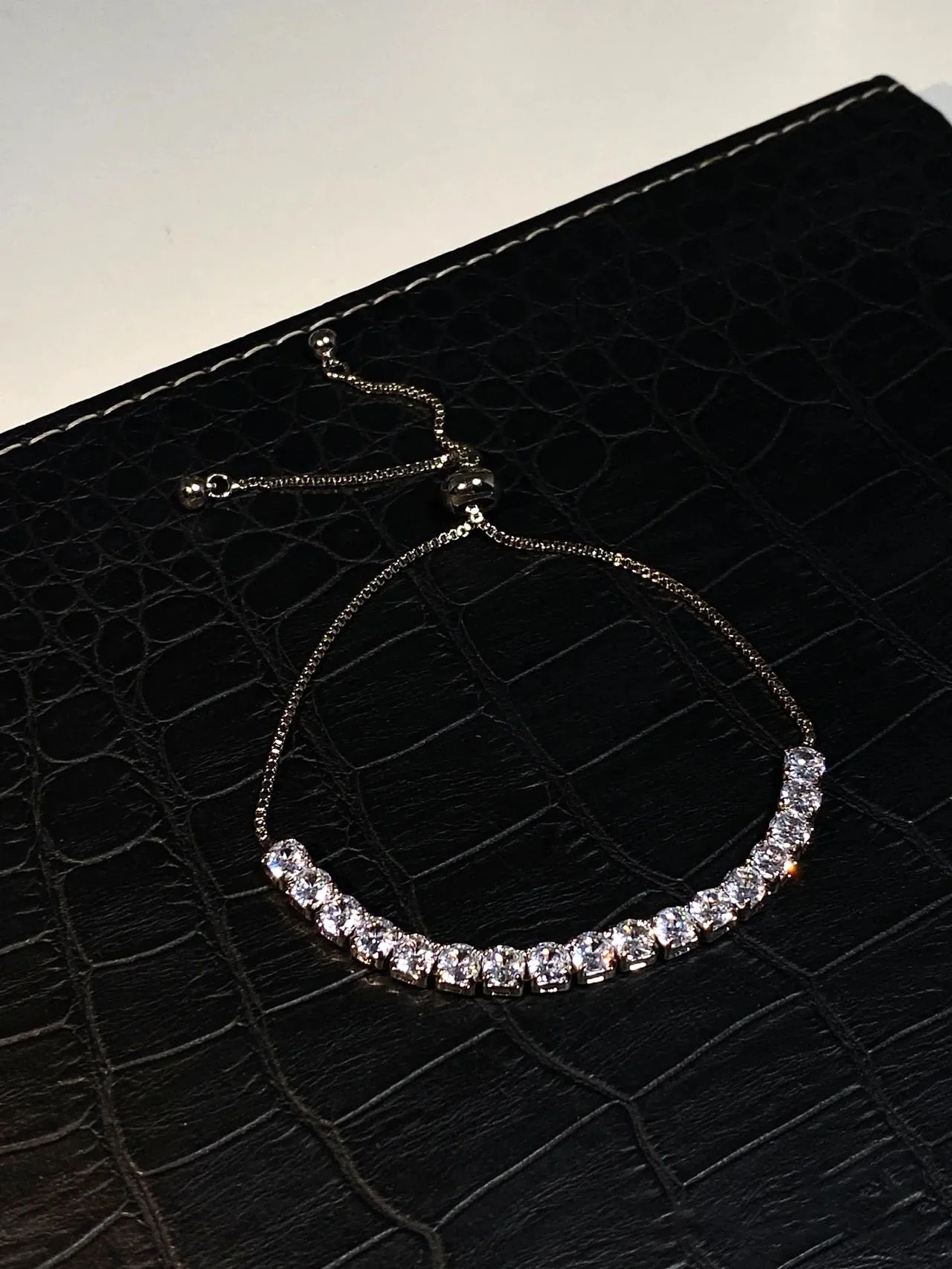 Tennis Bracelet Round Cut Created Moissanite - Image 11