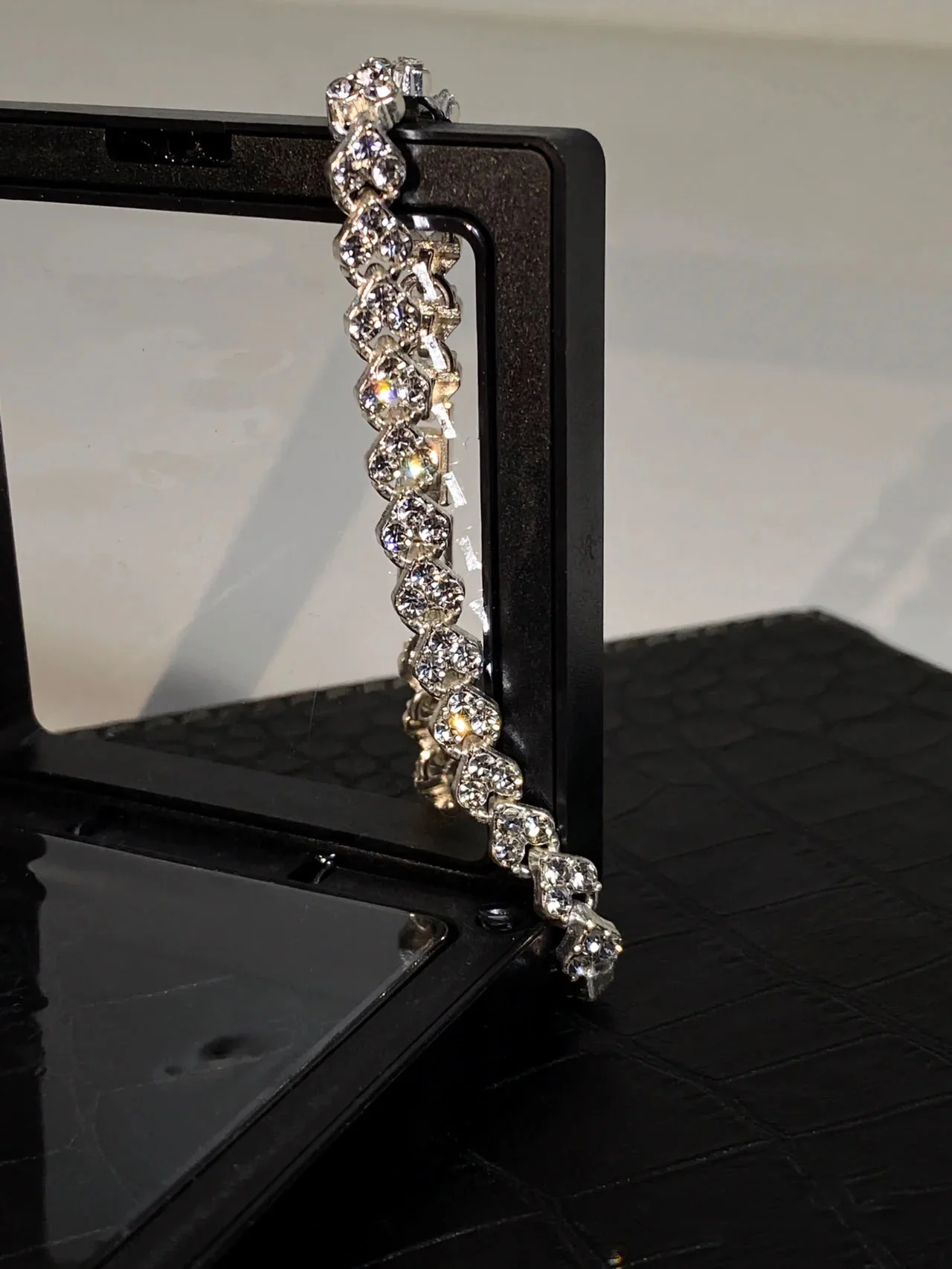 Tennis Bracelet Round Cut Created Moissanite - Image 6