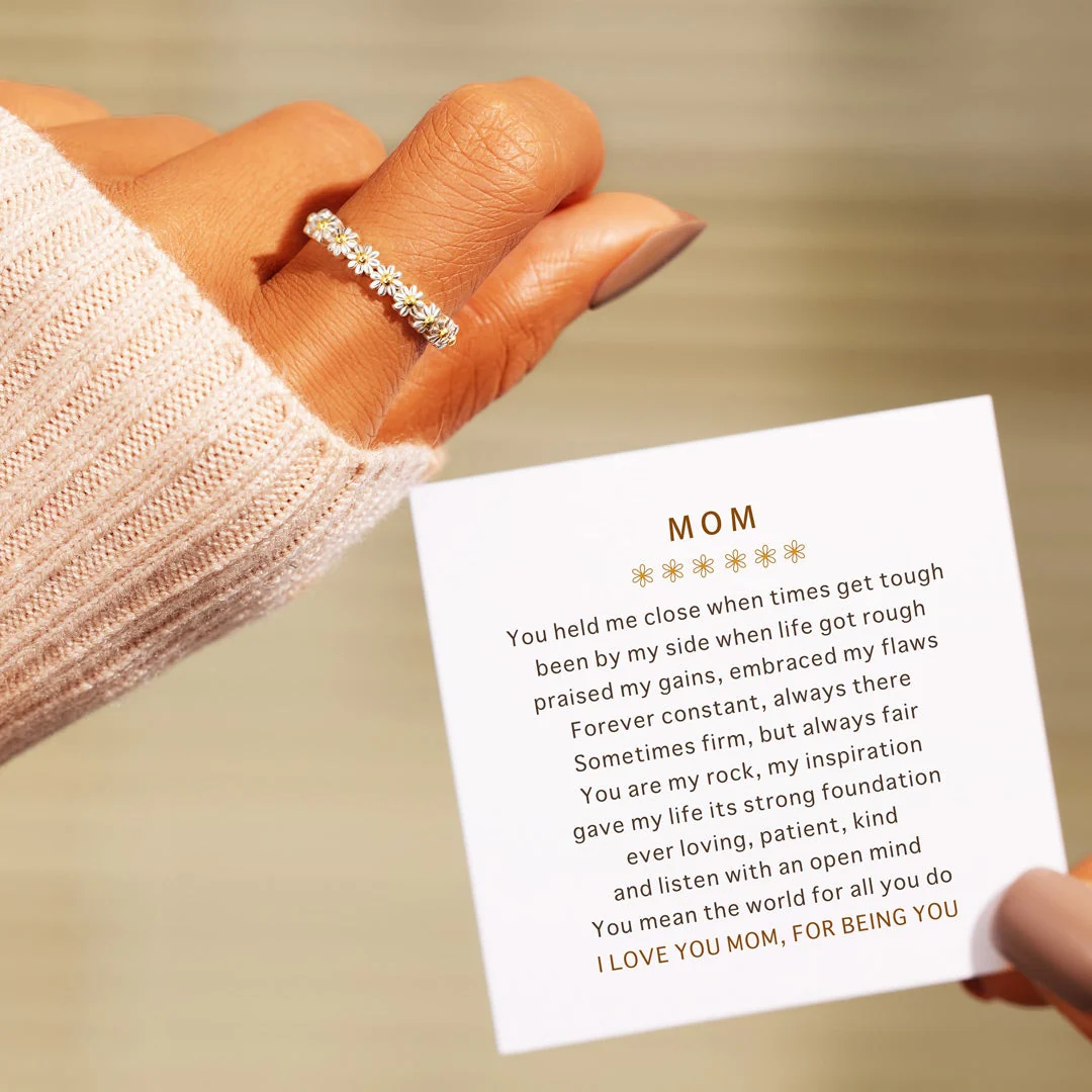 Thank You Mom Daisy Ring - Image 3