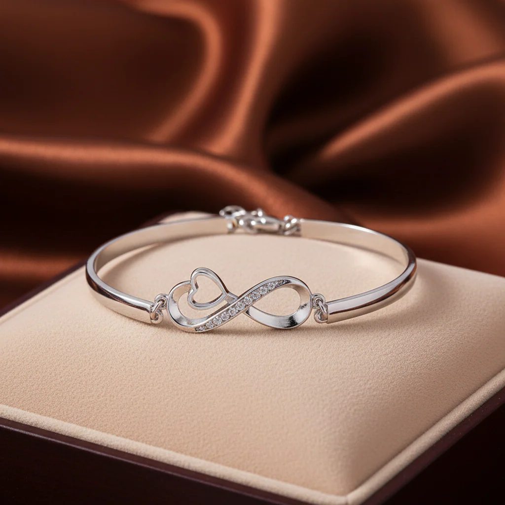 To My Daughter- Keep Me In Your Heart Infinity Bracelet