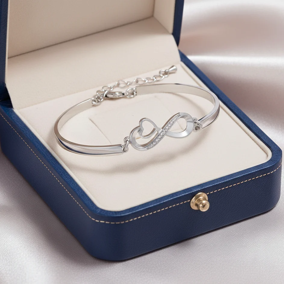 To My Daughter- Keep Me In Your Heart Infinity Bracelet - Image 4