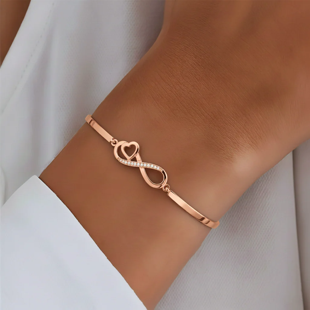 To My Daughter- Keep Me In Your Heart Infinity Bracelet - Image 6