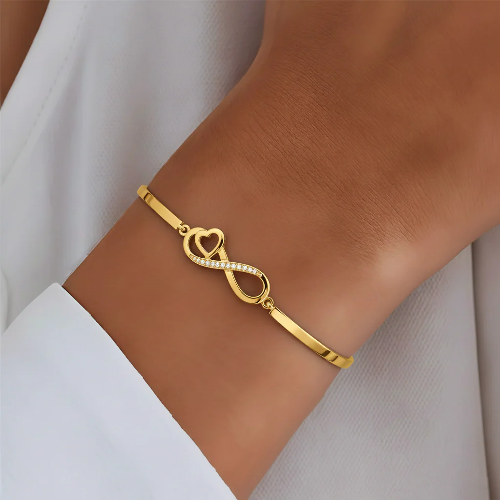 To My Daughter- Keep Me In Your Heart Infinity Bracelet - Image 9