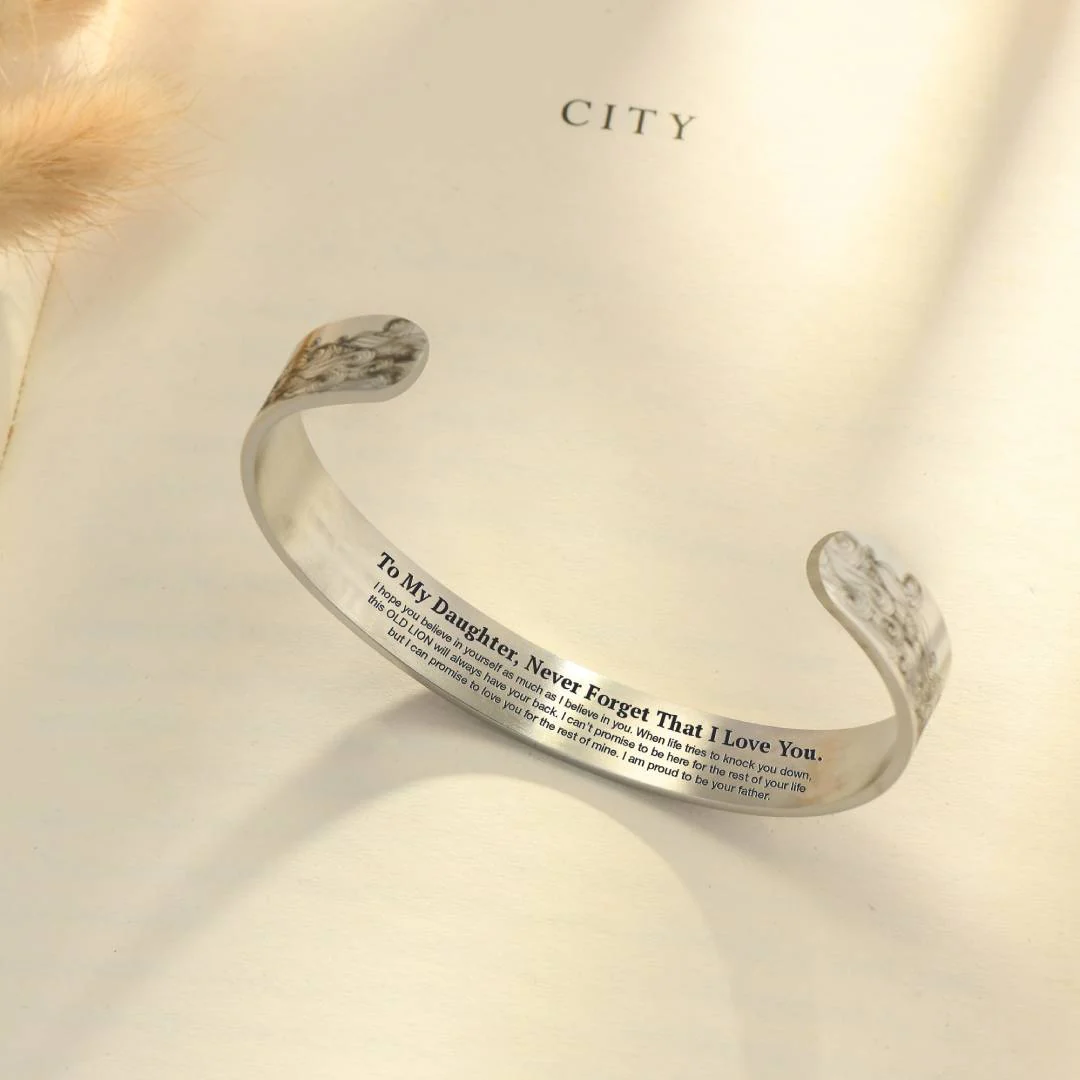 To My Daughter Proud of You Love Dad Bracelet - Image 5
