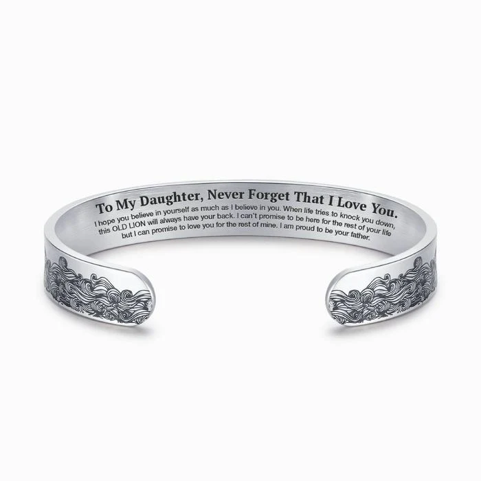 To My Daughter Proud of You Love Dad Bracelet - Image 6