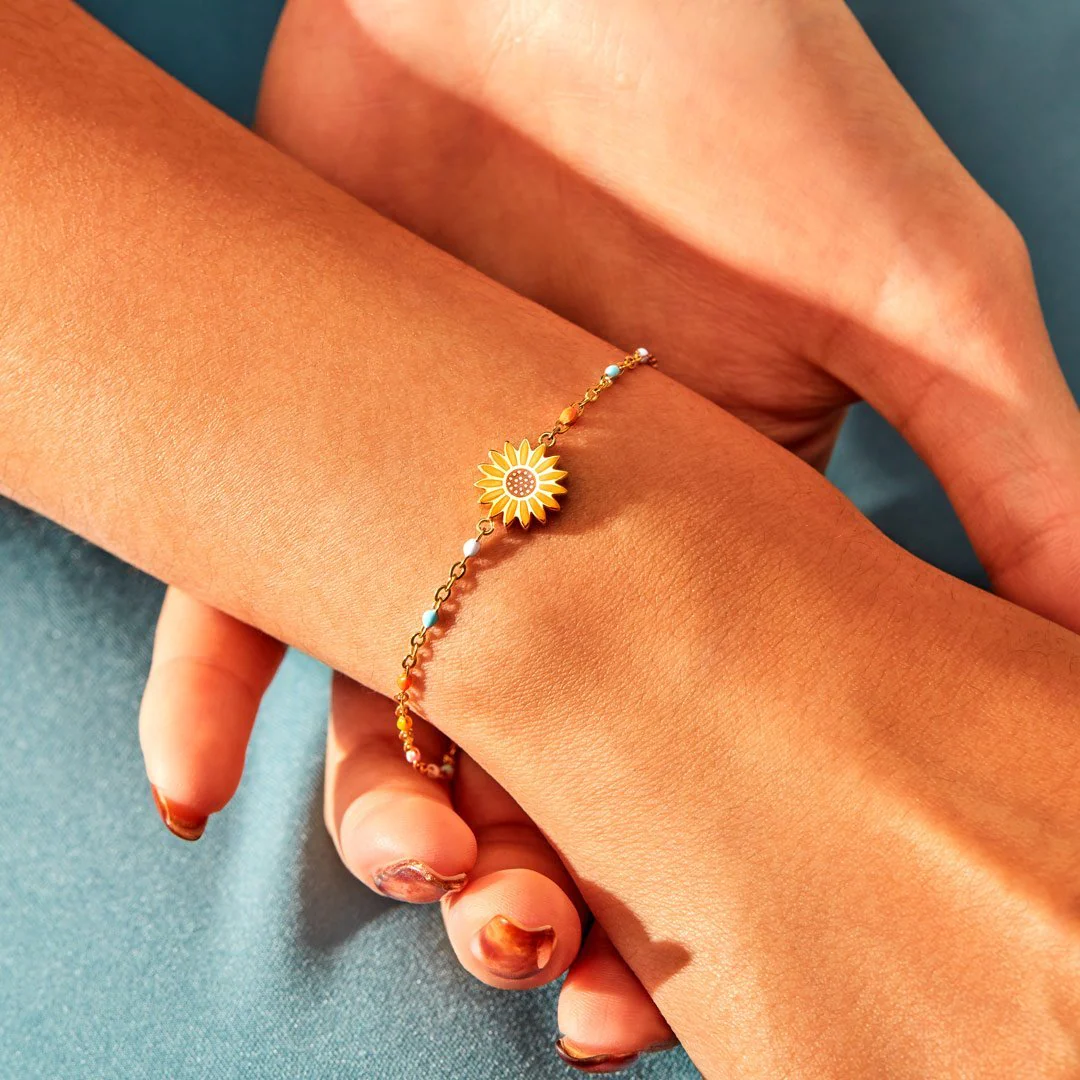 To My Daughter Sunflower Bracelet - Image 4