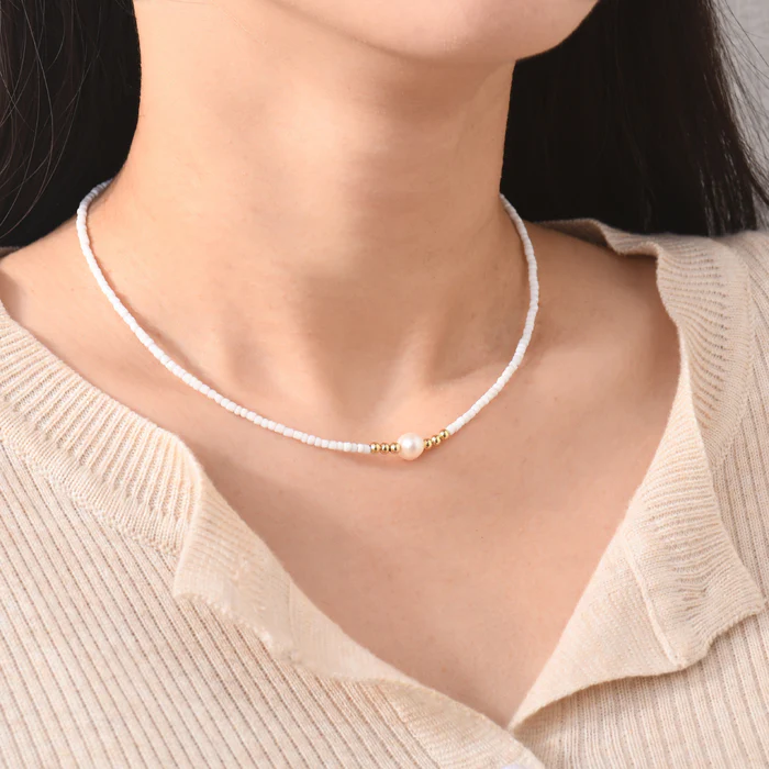 To My Granddaughter, I Am So Proud Of You Freshwater Pearl Necklace - Image 4