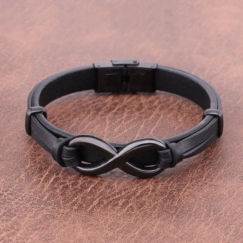 For Love - To My Man Infinity Leather Bracelet - Image 6