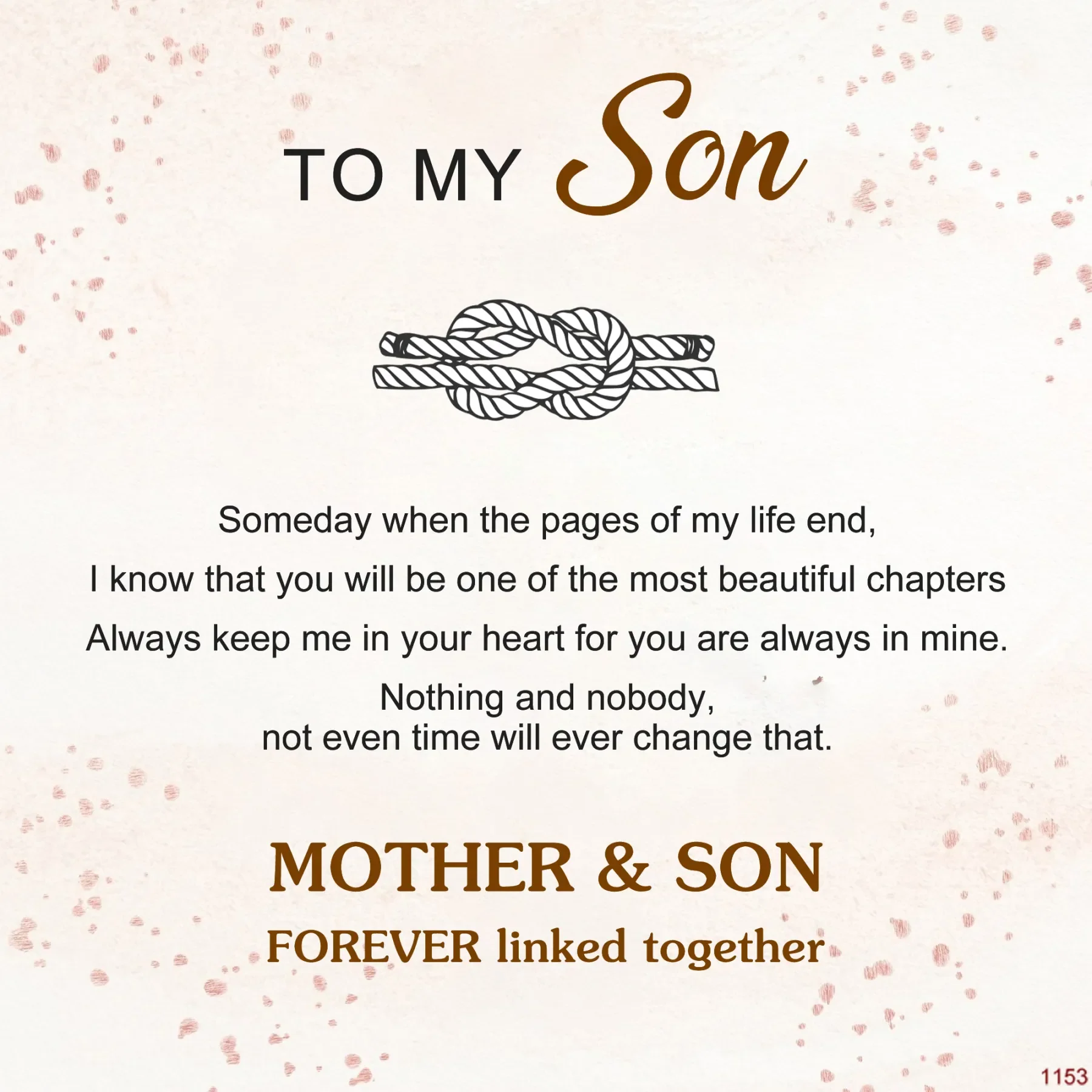 "To My Son" Family Bonds - Linked Forever Leather Bracelet - Image 8