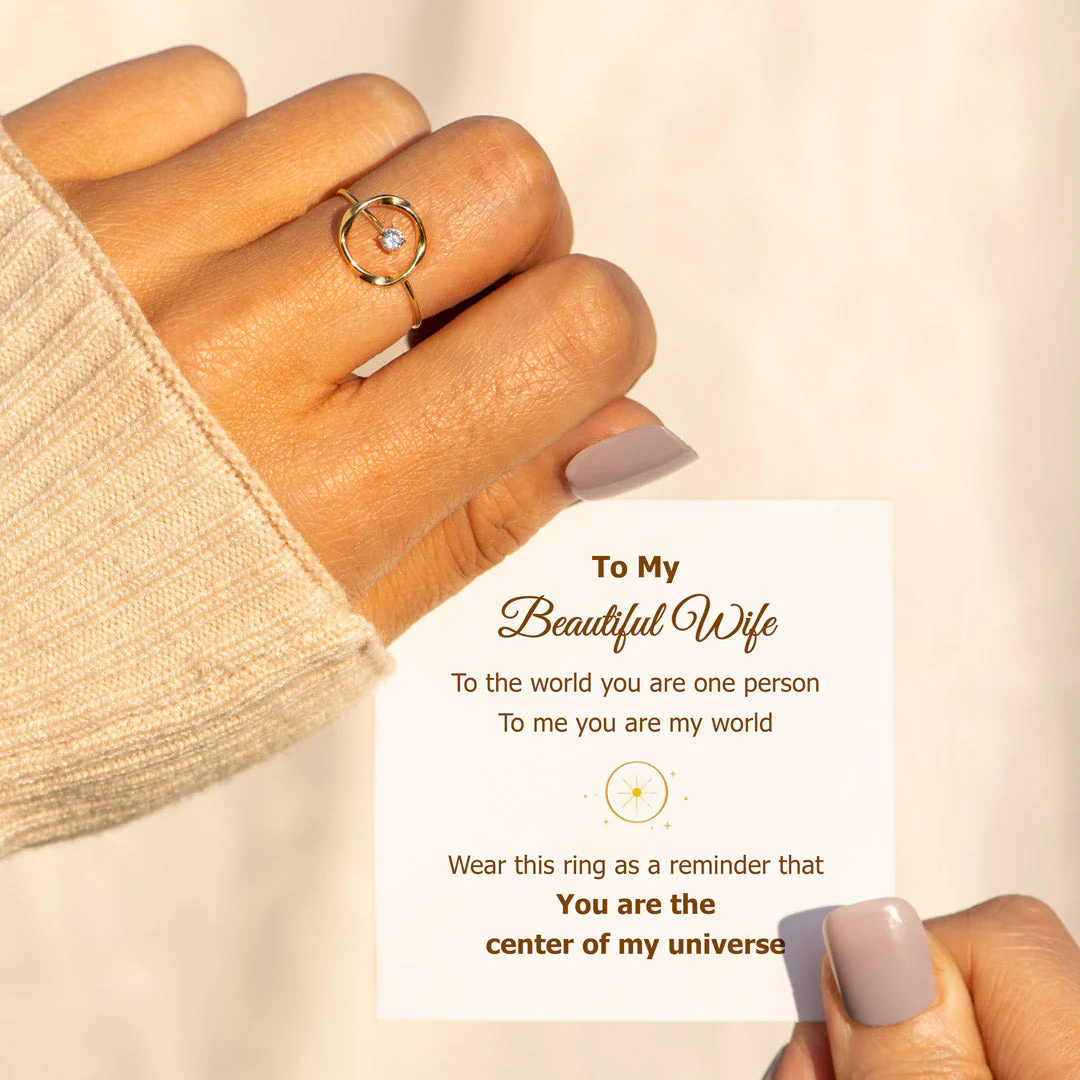 To My Wife My Universe Central Star Ring - Image 3