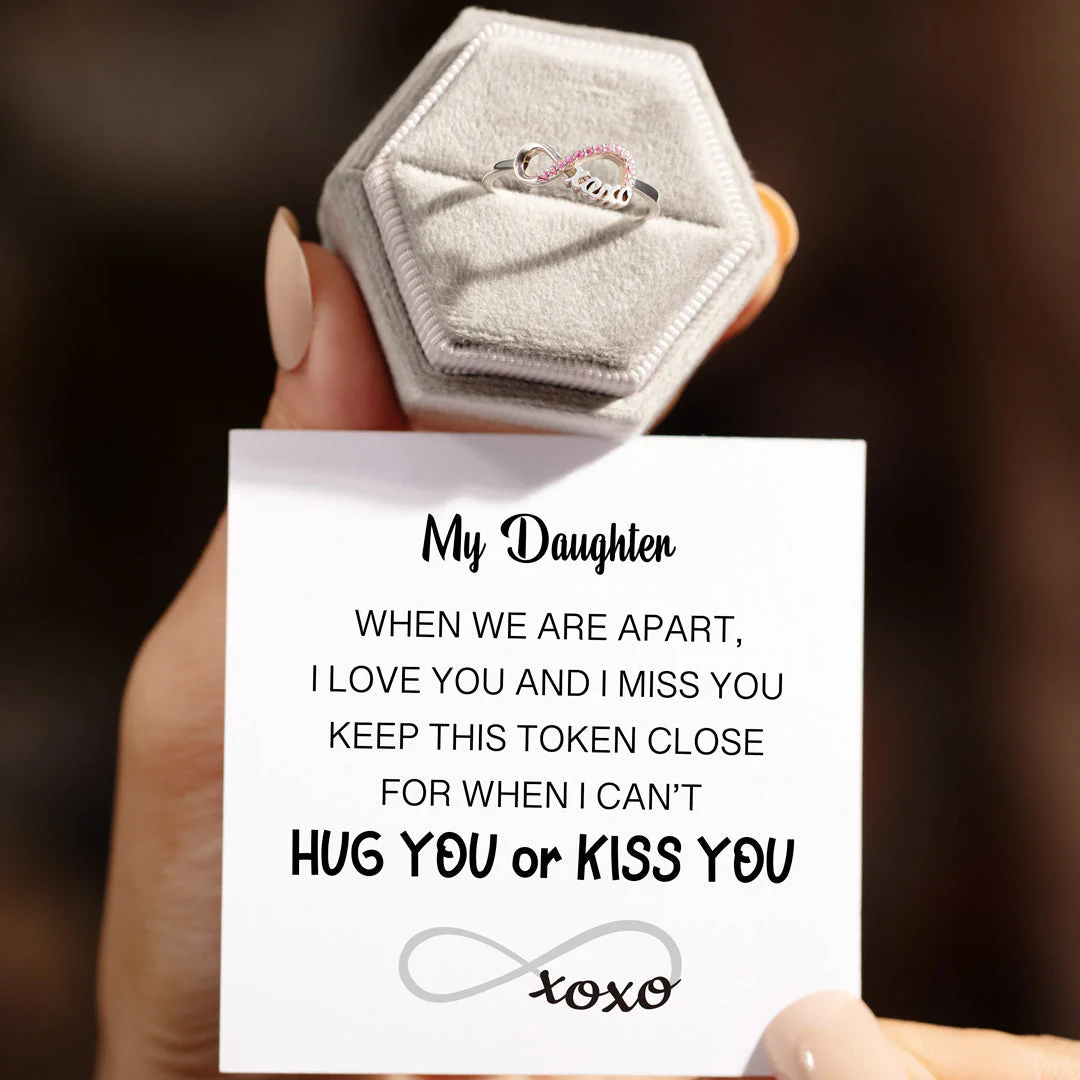 Token of Hugs and Kisses For Daughter XOXO Ring - Image 3
