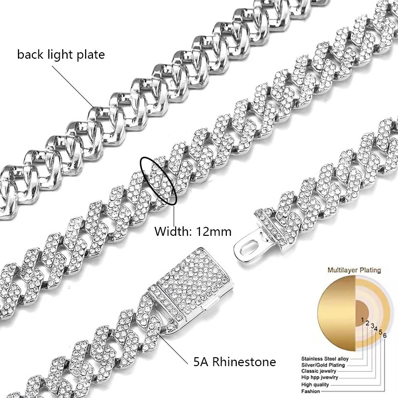 Iced Out Bling CZ Cubic Zirconia Tongue Necklace - Image 5