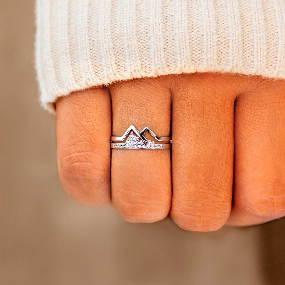 Try Again Pavé Mountain Ring - Image 4