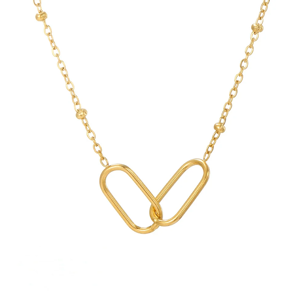 You Are Strong And Unbreakable Double Circle Necklace - Image 5
