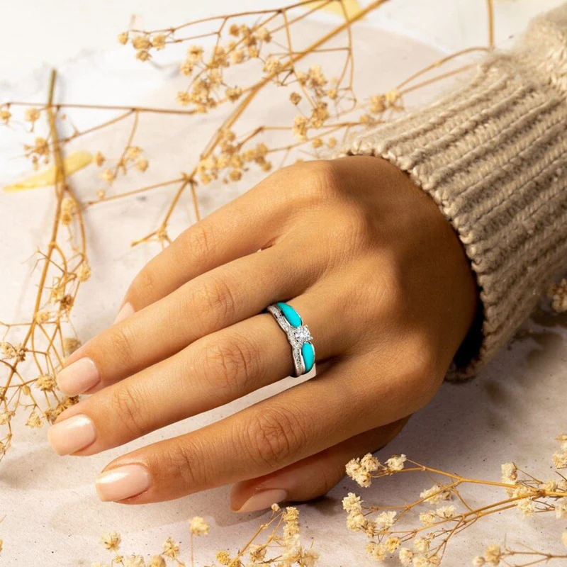 For Memorial - Until We Meet Again Single Diamond Wing-Stacking Ring - Image 6