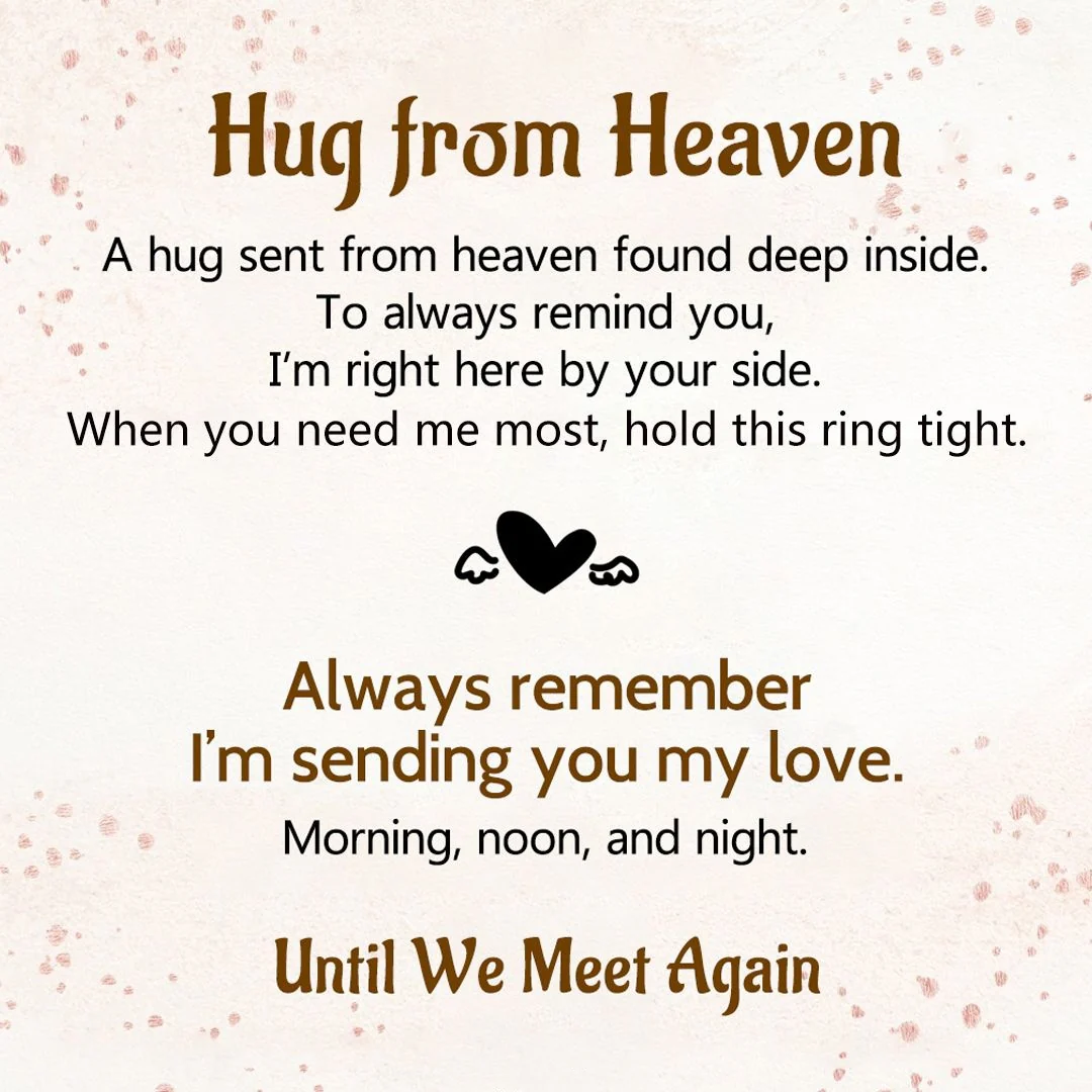 For Memorial - Until We Meet Again Single Diamond Wing-Stacking Ring - Image 8