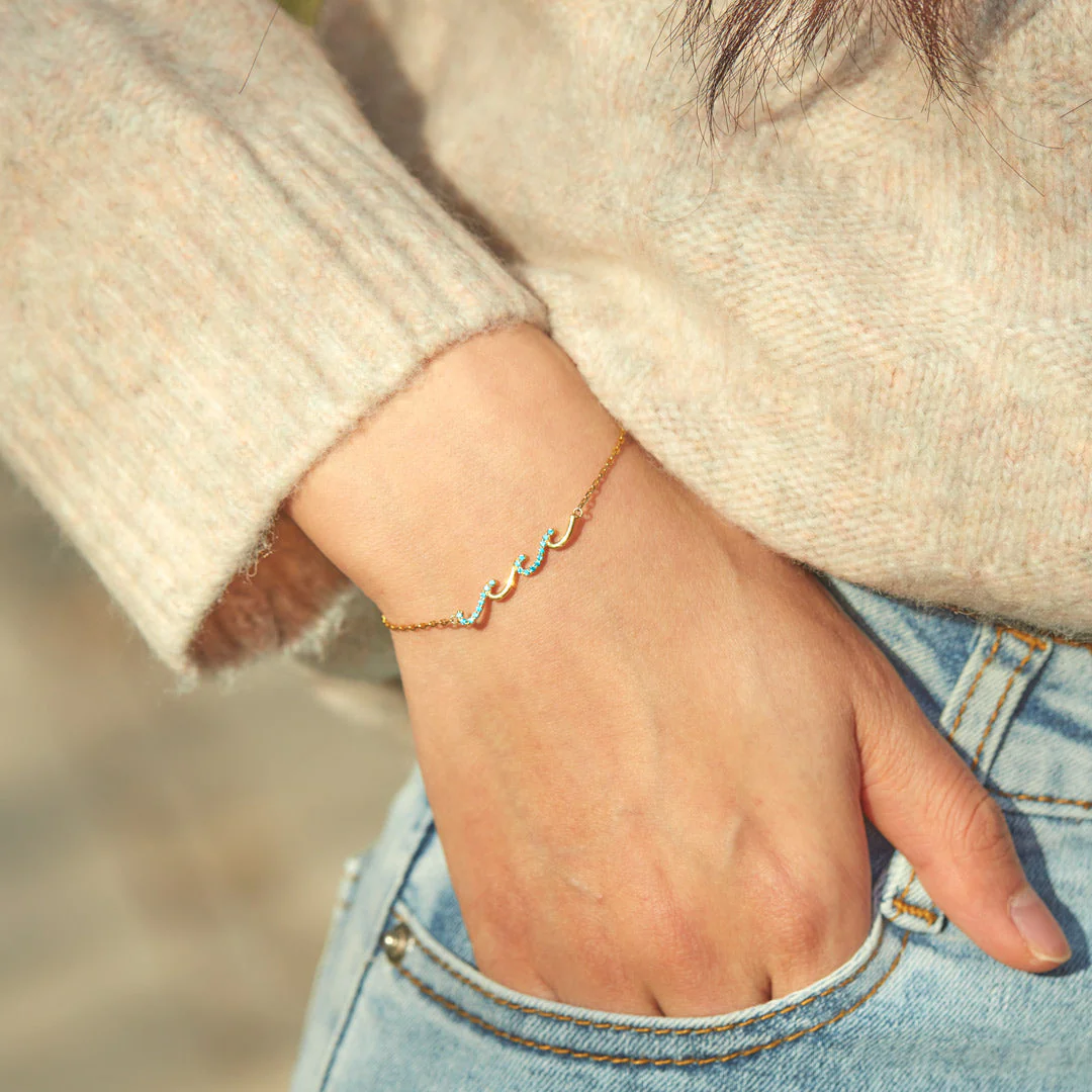 To My Besties For Life Wave Friendship Bracelet - Image 4