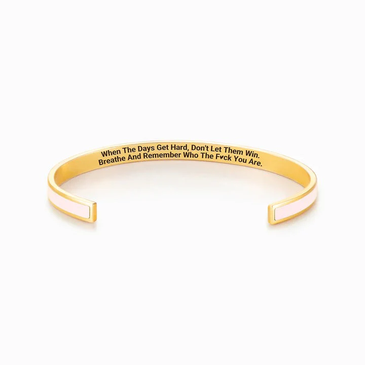 DON'T LET THE HARD DAYS WIN COLOR BANGLE - Image 10