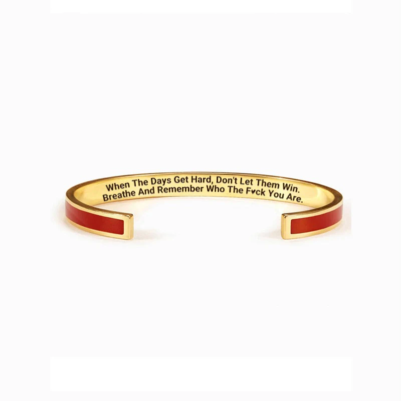DON'T LET THE HARD DAYS WIN COLOR BANGLE - Image 12