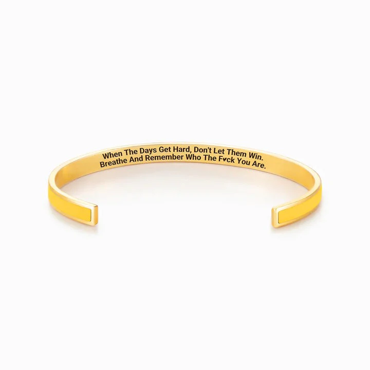 DON'T LET THE HARD DAYS WIN COLOR BANGLE - Image 14