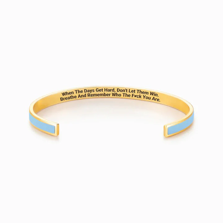 DON'T LET THE HARD DAYS WIN COLOR BANGLE - Image 4