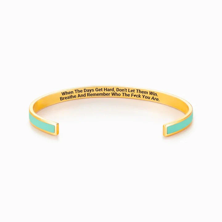 DON'T LET THE HARD DAYS WIN COLOR BANGLE - Image 6
