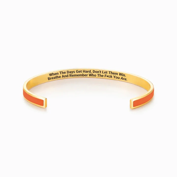 DON'T LET THE HARD DAYS WIN COLOR BANGLE - Image 8