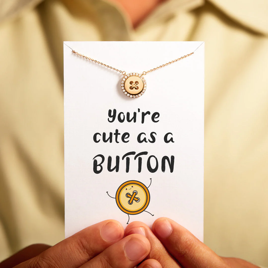 You Are Cute As A Button Necklace - Image 3