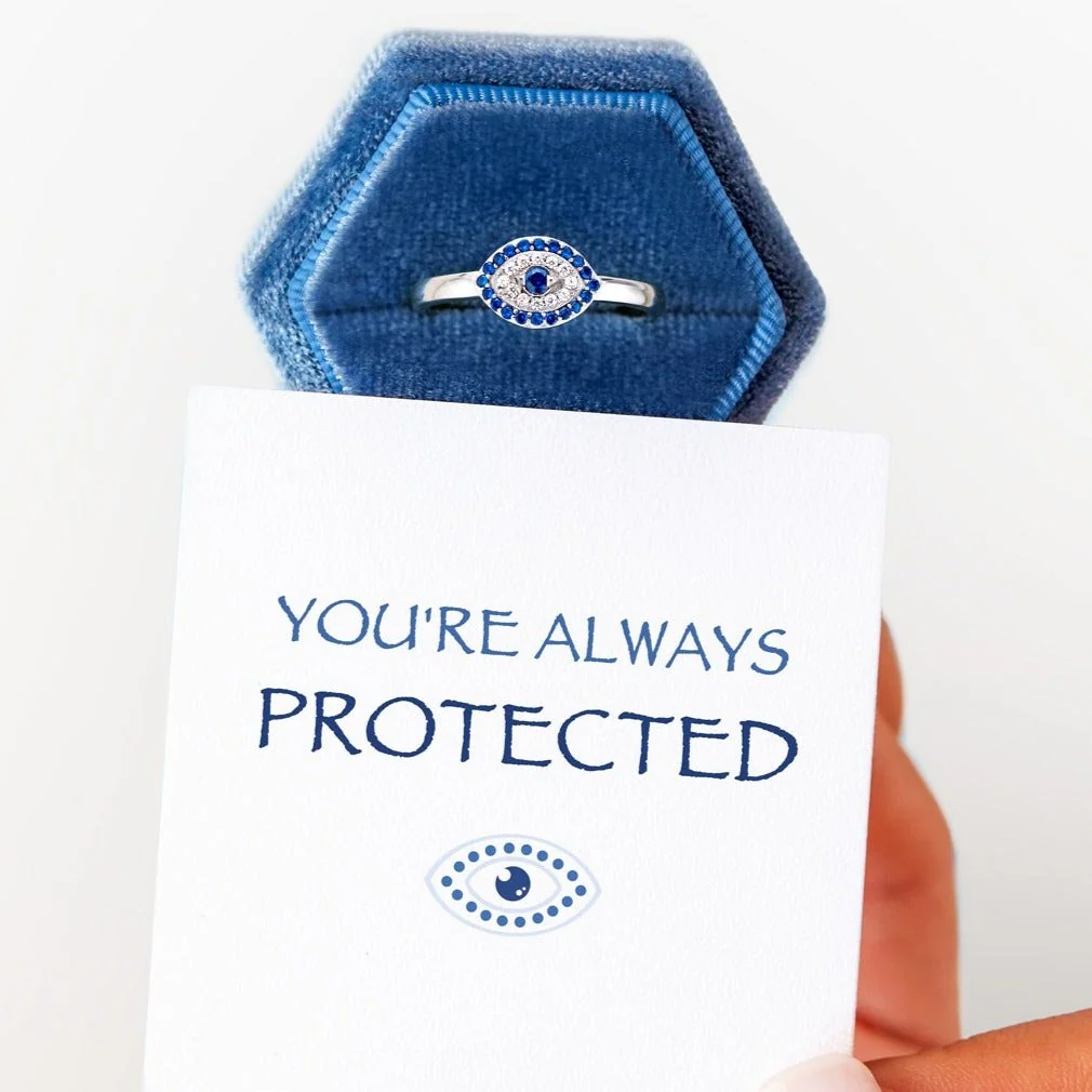 You're Always Protected Evil Eye Ring - Image 3