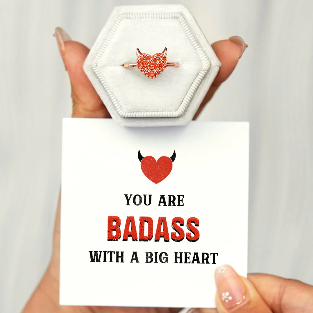 You're Badass With A Big Heart Devil Ring - Image 3