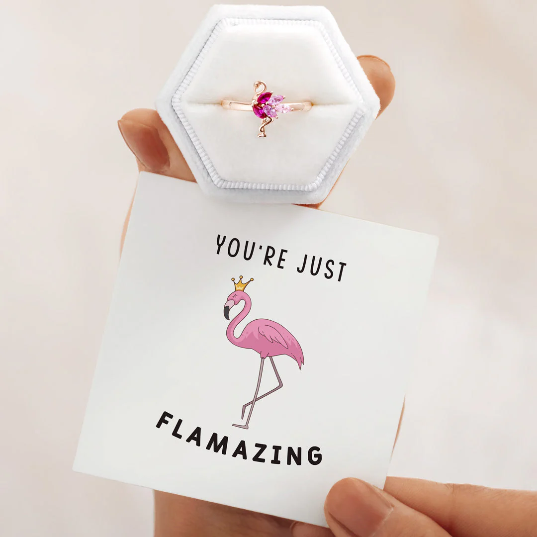 You're Flamazing Flamingo Ring - Image 3