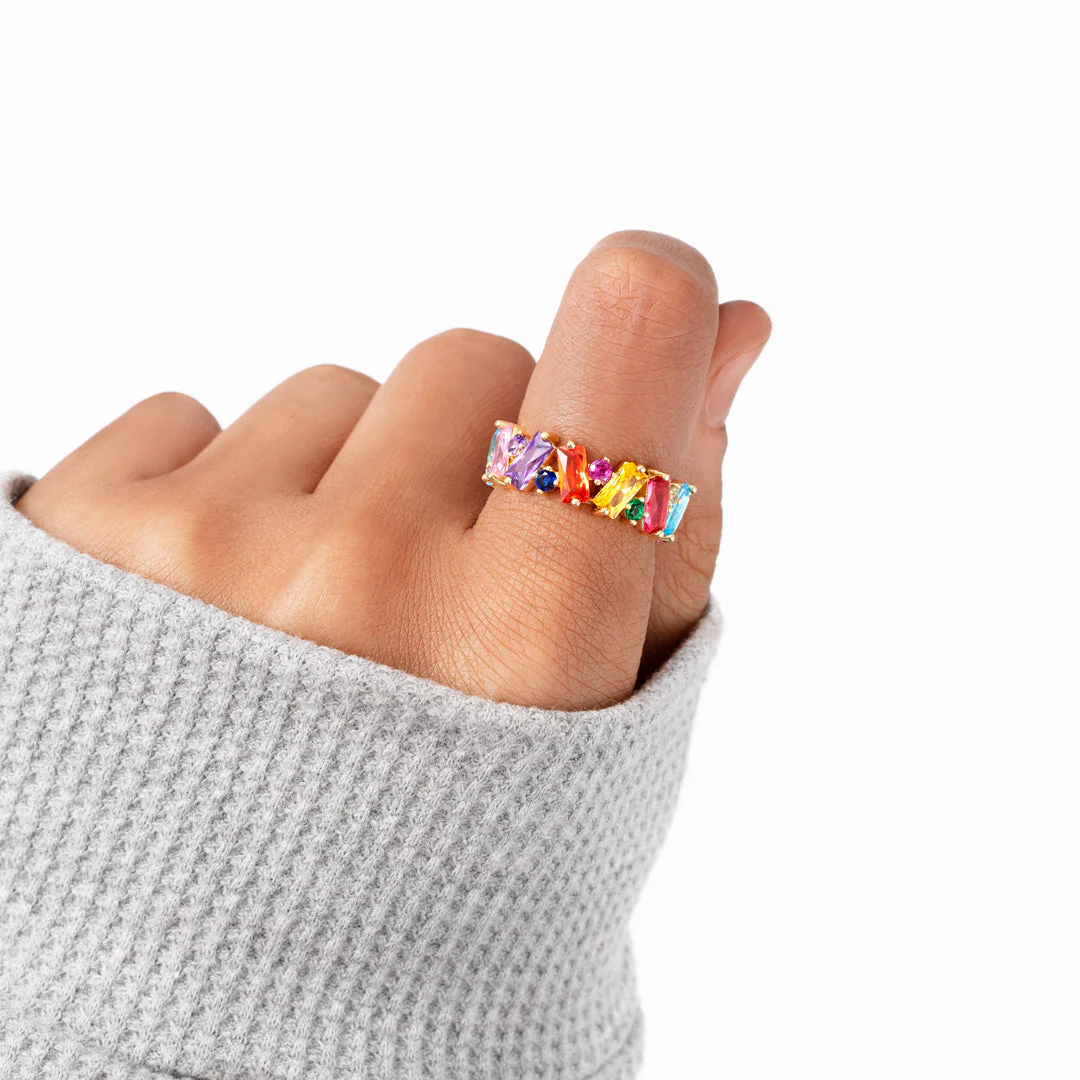 You're My Person Rainbow Band Ring - Image 4