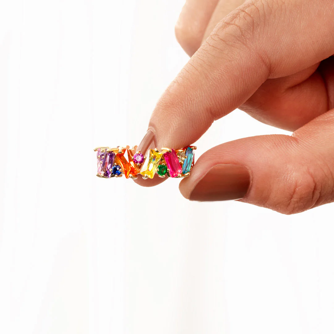 You're My Person Rainbow Band Ring - Image 5