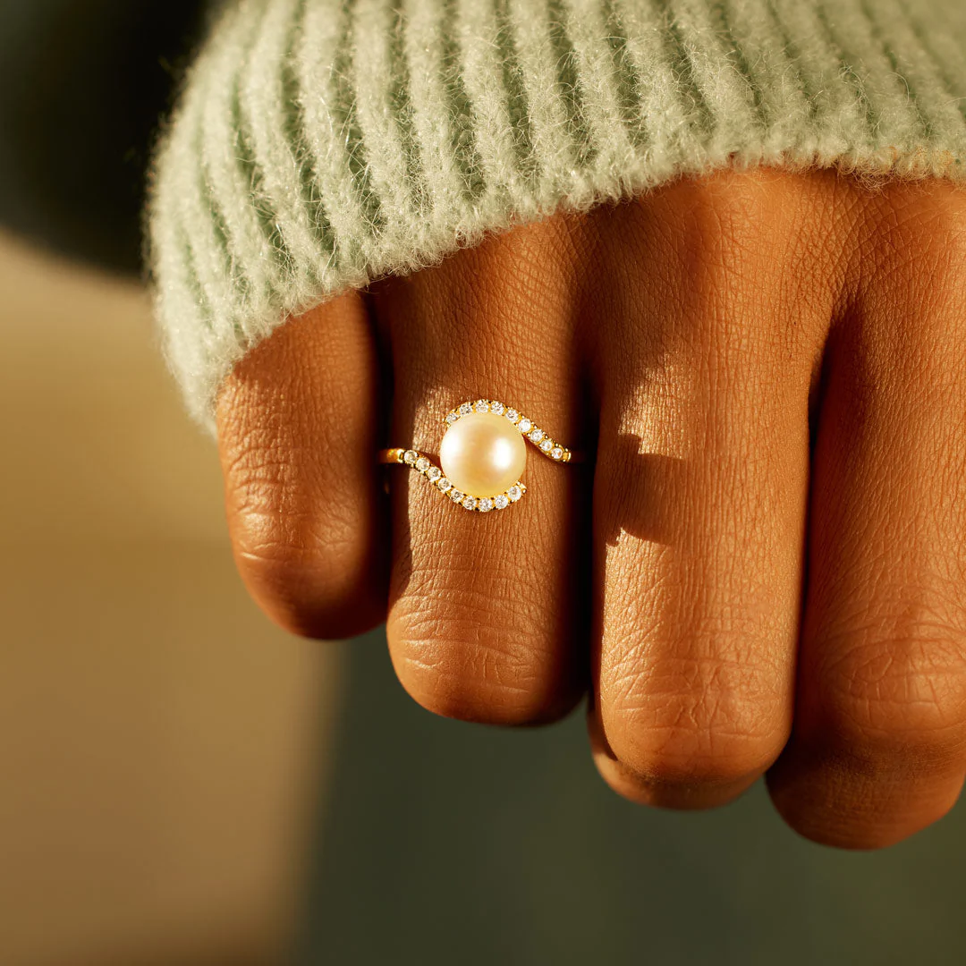 You're The Best Thing To Ever Happen To Me Pearl Wrapped Ring - Image 2