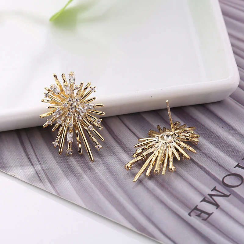 🌸Zircon Romantic Fireworks Earrings - Image 3