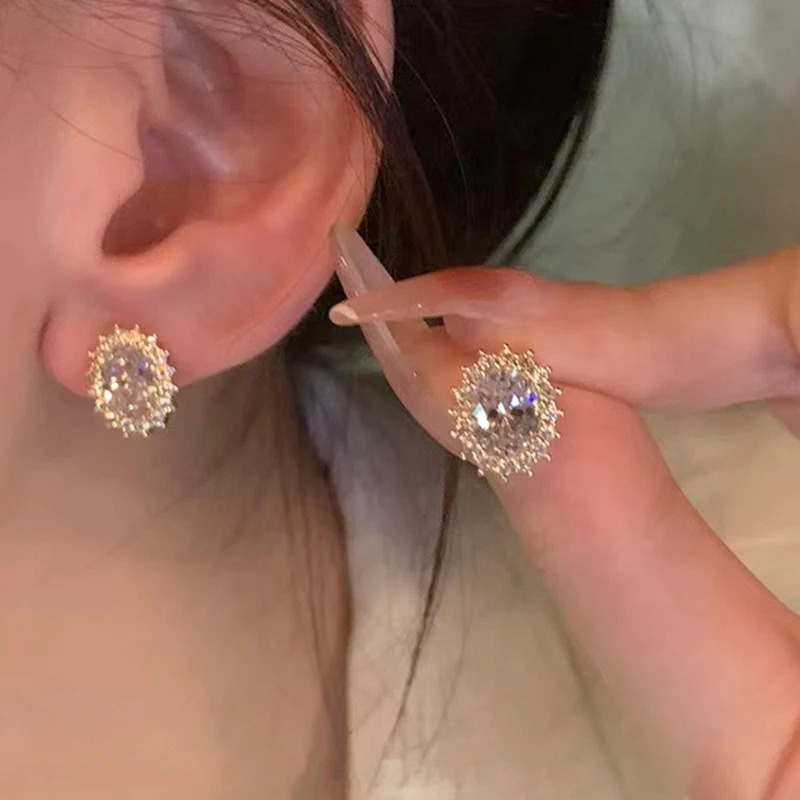 🌸French Style Zircon Sparkling Earrings - Image 8